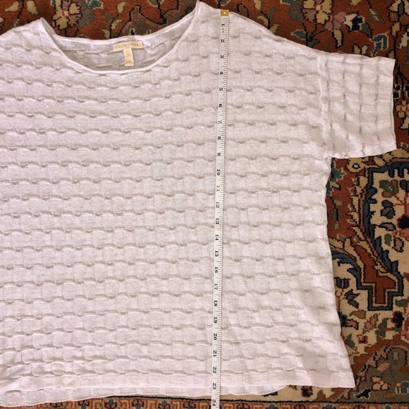 Eileen Fisher Linen Short Sleeve Top - Picture 7 of 7